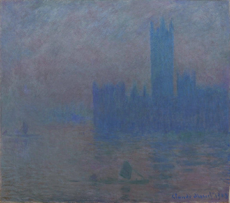 Lontoon parlamentti, sumuvaikutelma - Claude Monet