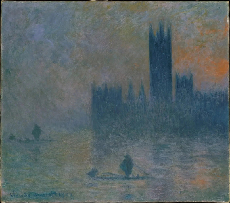Lontoo, parlamentti (Sumuvaikutelma) - Claude Monet