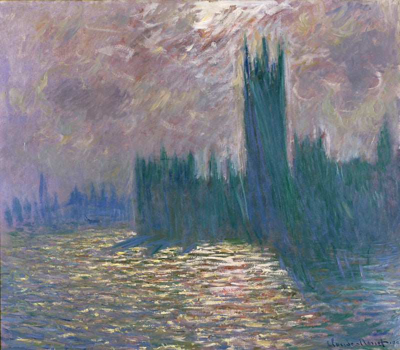 Lontoo, parlamentti, pohdintoja Thames W1606 - Claude Monet