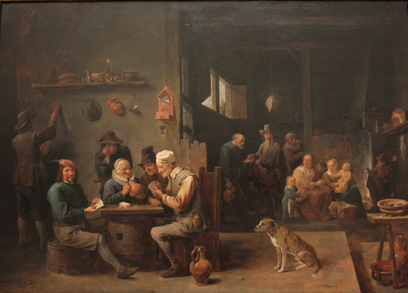 Korttipeli hotellissa - David Teniers nuorempi