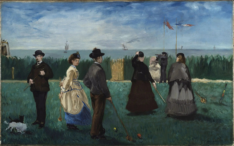 Croquet-peli Boulogne-sur-Merissä - Édouard Manet