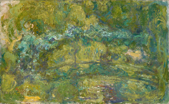 Jalankulkusilta vesililjalammen yli, Basel - Claude Monet