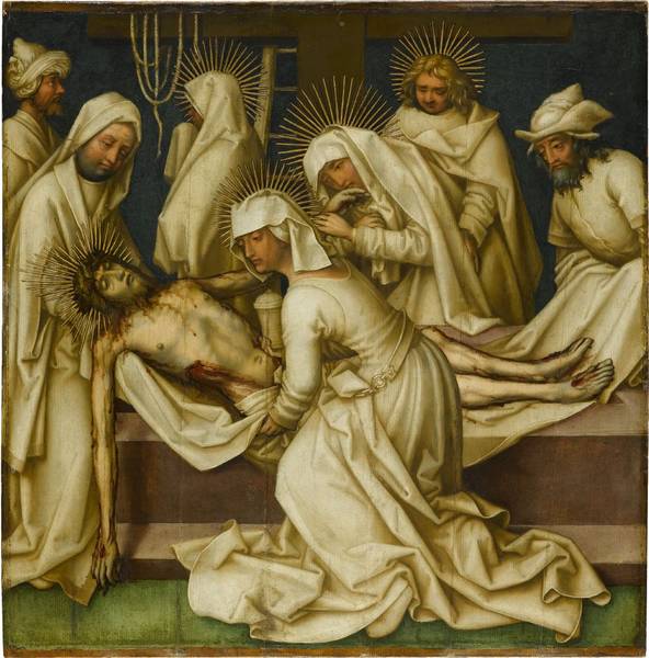 Passion grise : Kristuksen hautaaminen - Hans Holbein vanhempi