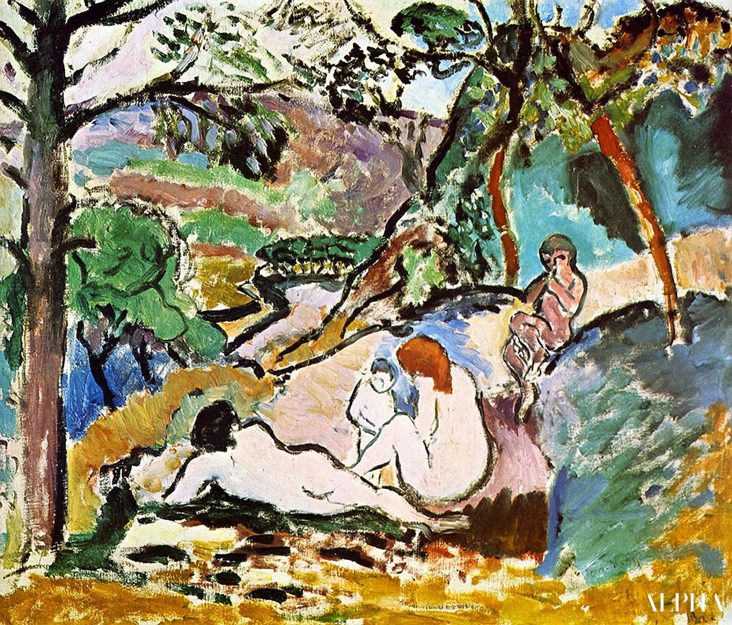 Pastorale 1906 - Matisse - Korkealaatuiset taulujen ja maalauksien reproduktiot