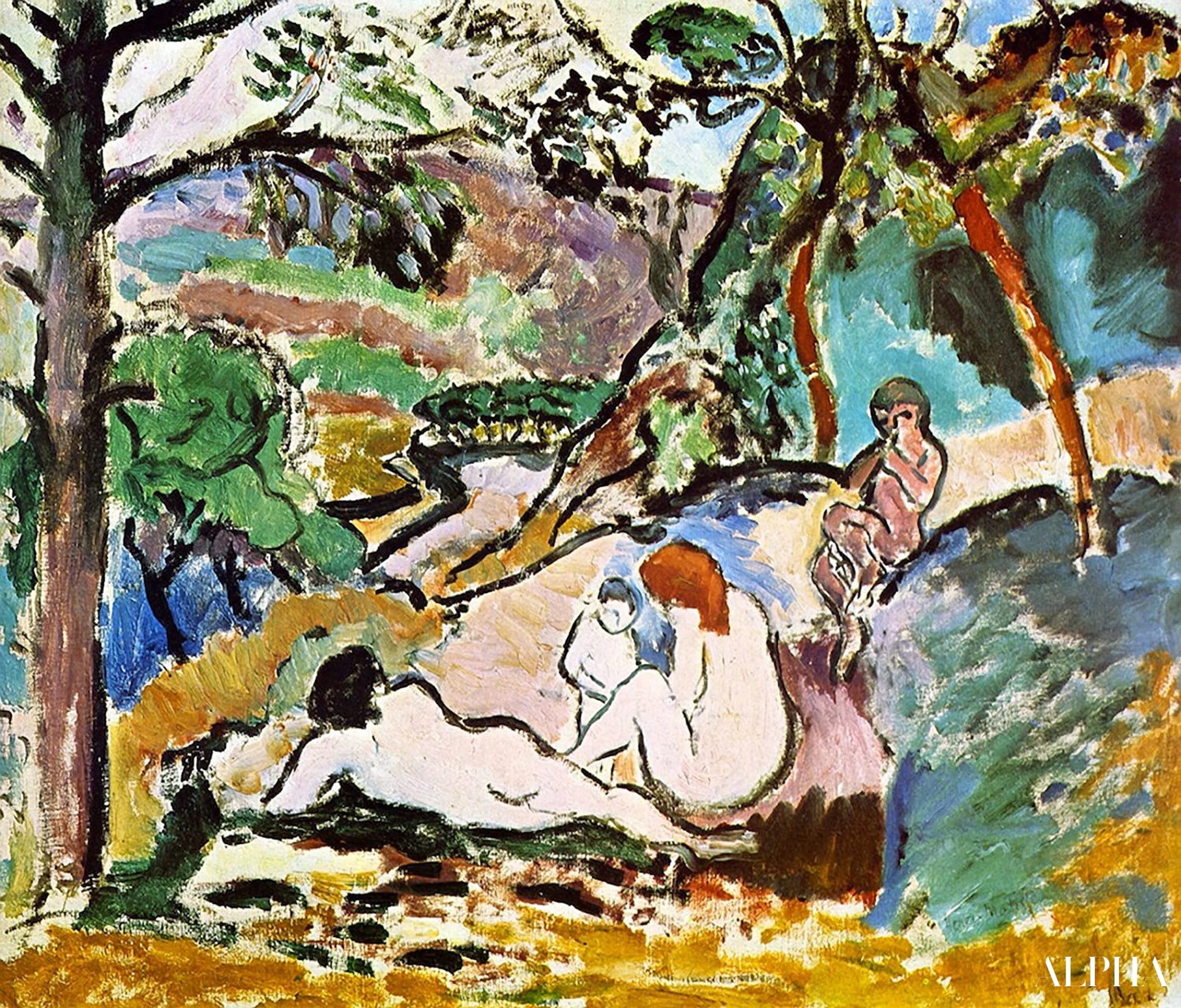 Pastorale 1906 - Matisse - Korkealaatuiset taulujen ja maalauksien reproduktiot