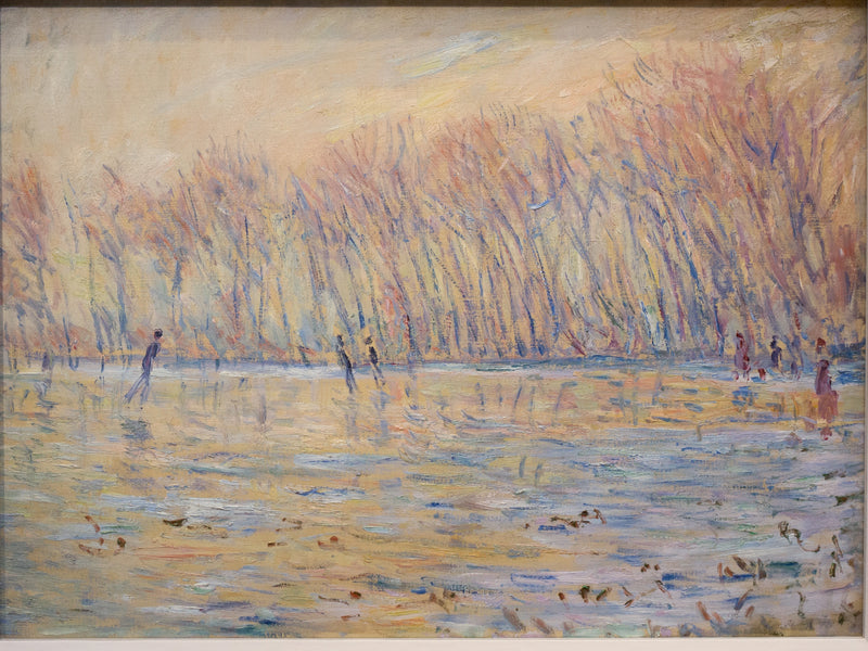 Luistelijat Givernyssä - Claude Monet