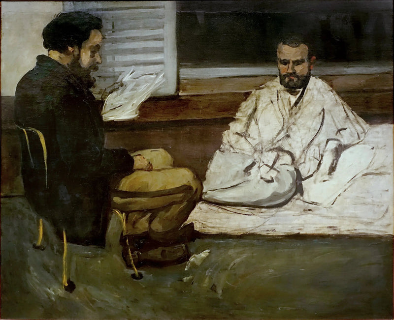 Paul Alexis lukemassa Émile Zolalle - Paul Cézanne