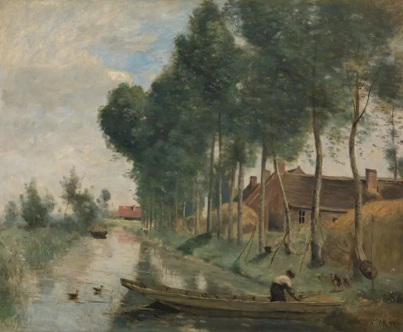 Arleuxin pohjoismaiset maisemat - Jean-Baptiste Camille Corot
