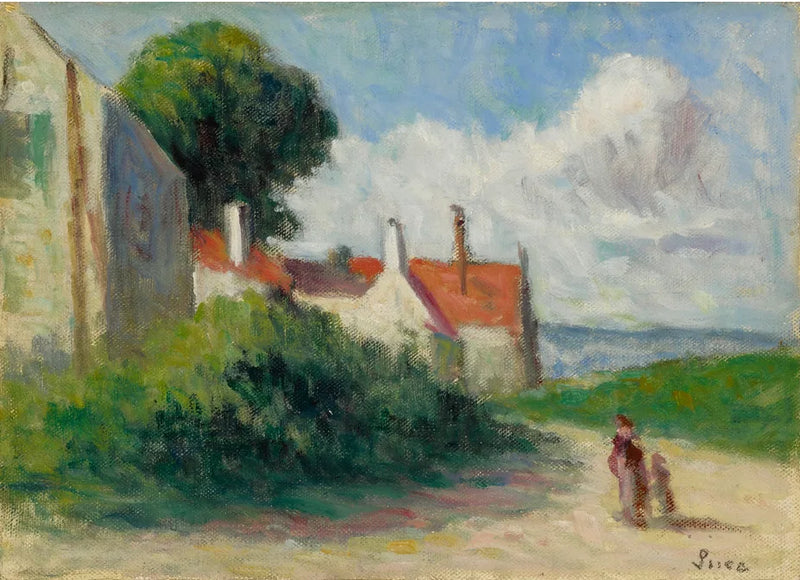 Maisemakuva Asquin-sous-Vézelay - Maximilien Luce