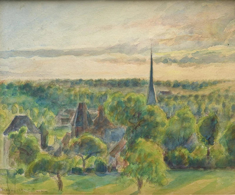 Maisema Eragnyssä - Camille Pissarro