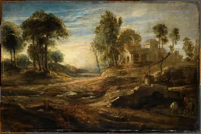 Juomapaikan maisema - Peter Paul Rubens