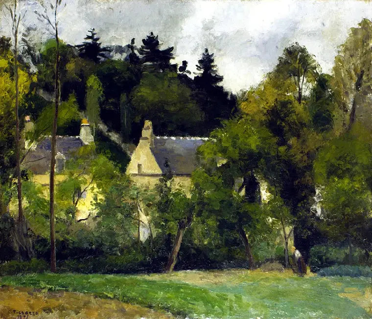 Maisema Hermitagessa, Pontoise - Camille Pissarro