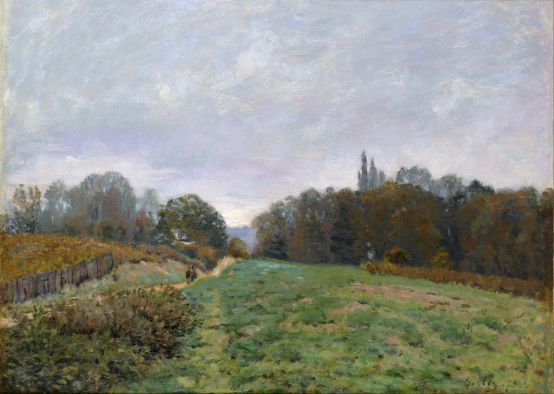 Maisema Louveciennesissä - Alfred Sisley