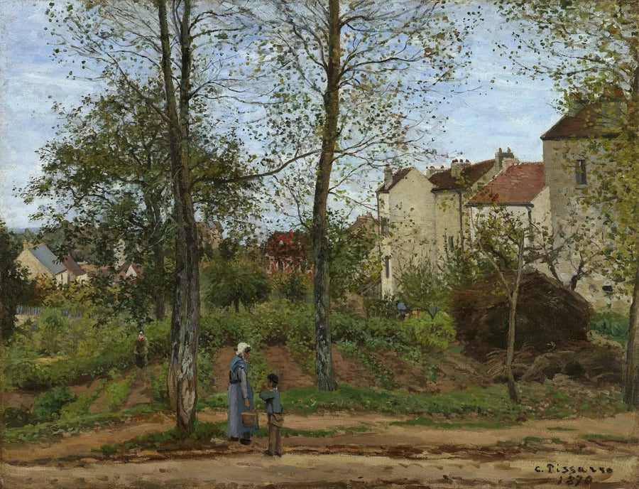 Maisema Louveciennesissä, syksy - Camille Pissarro