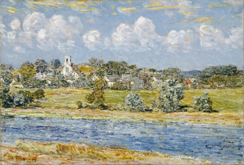 Maisema Newfieldsistä, New Hampshire - Childe Hassam