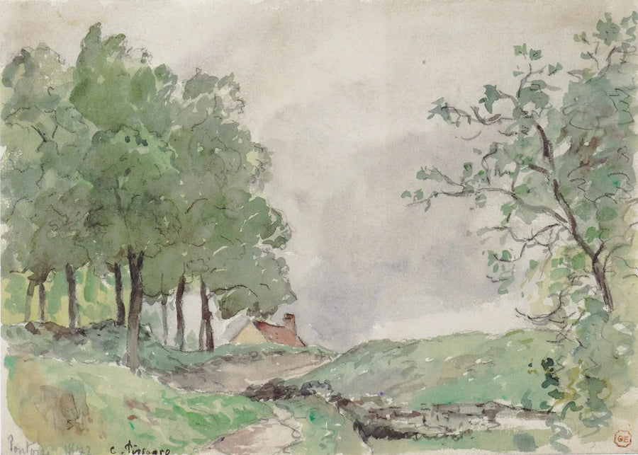 Maisema Pontoisesta - Camille Pissarro