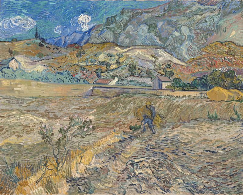 Maisema Saint-Rémyssä - Vincent van Gogh