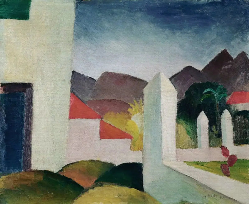 Afrikkalainen maisema - August Macke