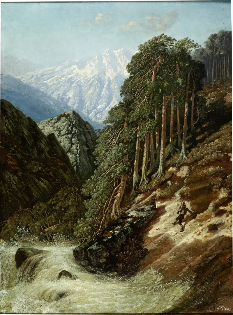 Alppimaisema Beckin kanssa - Gustave Doré