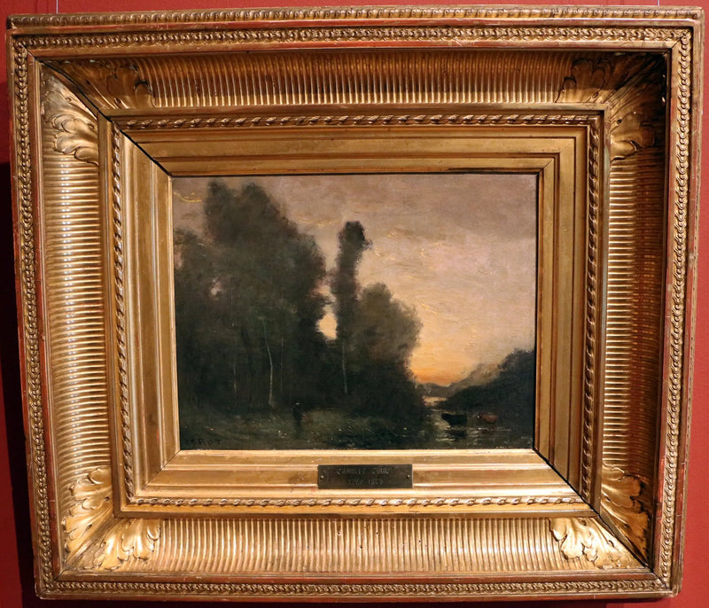 Maisemakuva, iltahenki - Jean-Baptiste Camille Corot