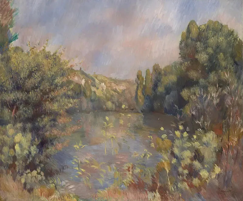 Järvimaisema - Pierre-Auguste Renoir