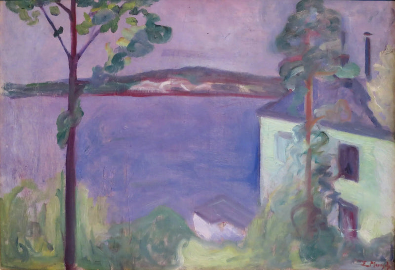 Kuuvalossa maisema - Edvard Munch