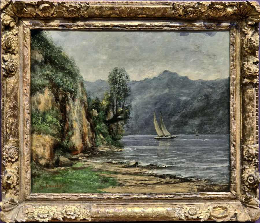 Järvimaisema - Gustave Courbet