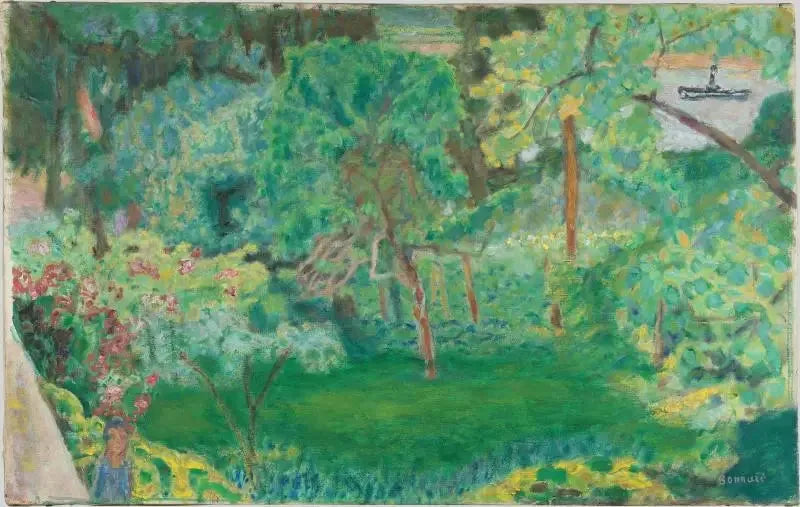 Maisema veturilla - Pierre Bonnard