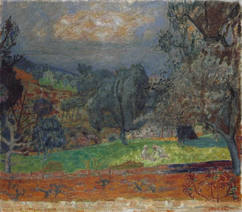 Auringonlaskun maisema. Le Cannet - Pierre Bonnard