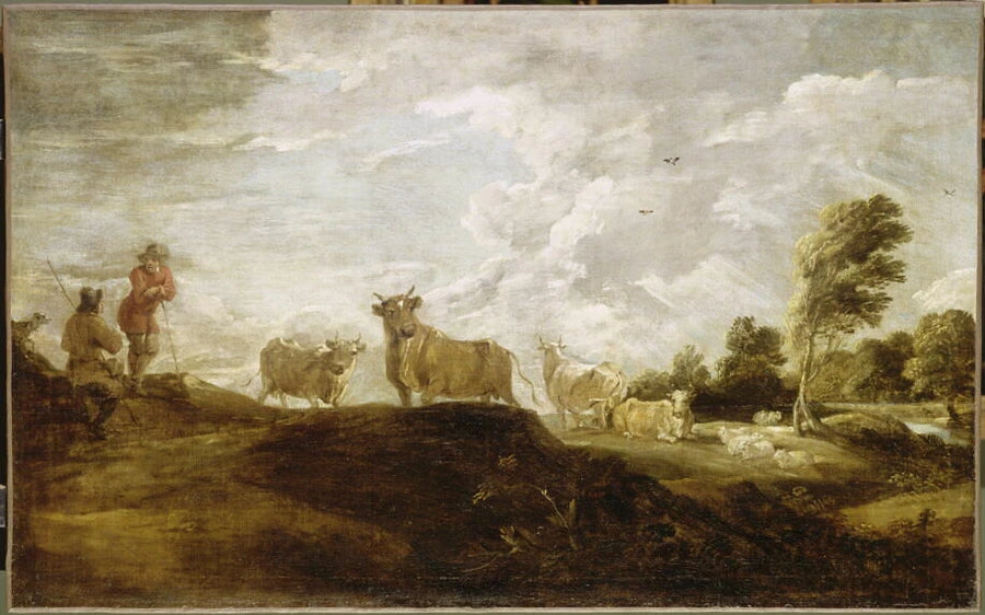 Paysage au taureau - David II Teniers