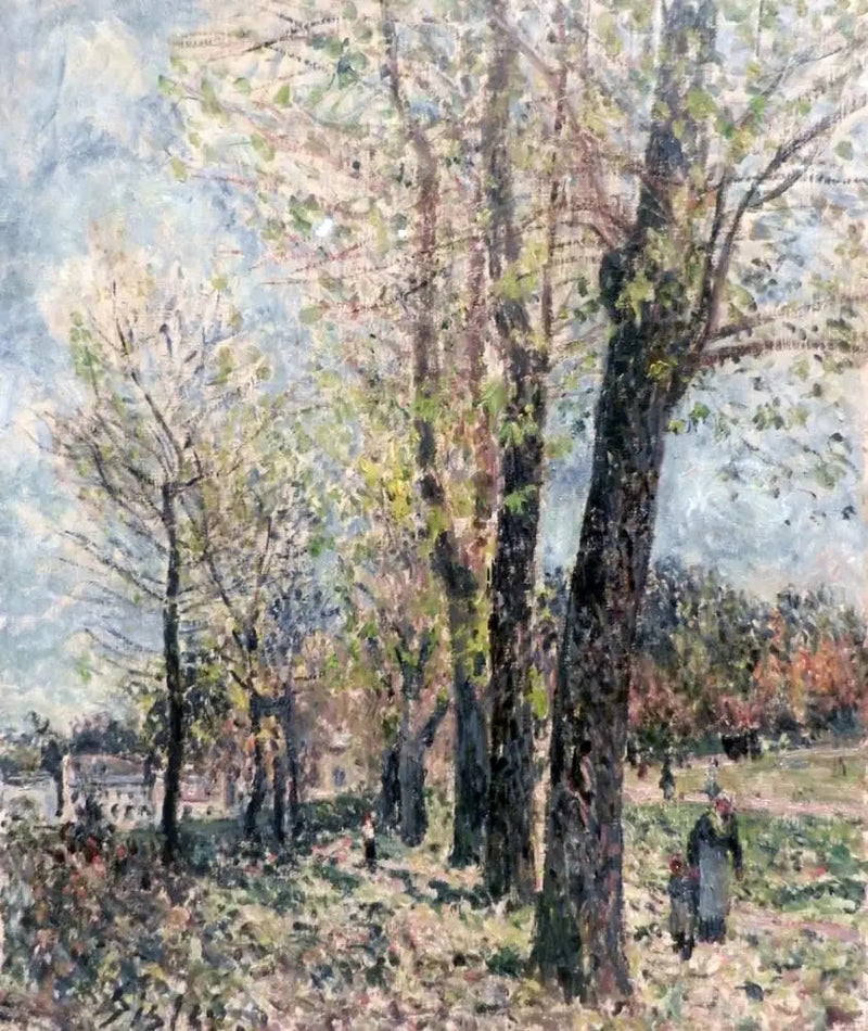 Maisema Moretin ympäristössä - Alfred Sisley