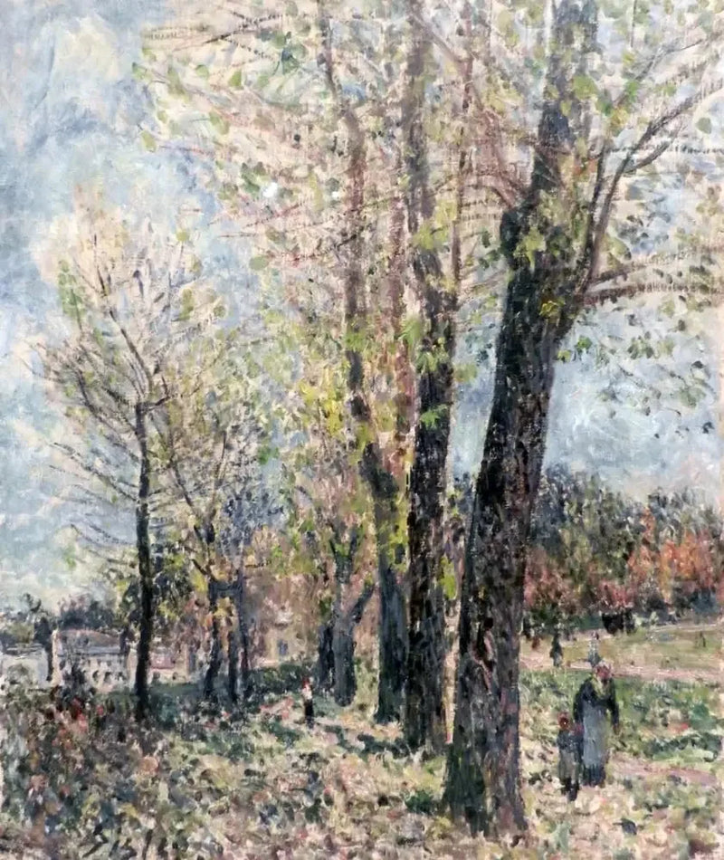 Maisema Moretin ympäristössä - Alfred Sisley
