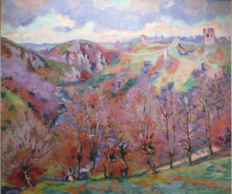 Maisemakuva raunioiden kanssa - Armand Guillaumin