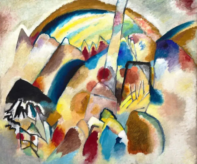 Punatäpläinen maisema, nro 2 - Vassily Kandinsky