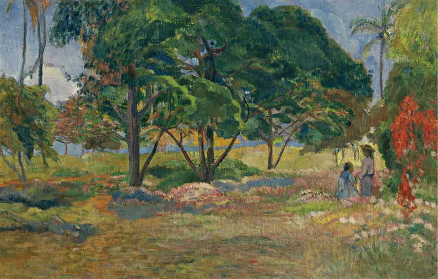 Kolme puuta maisema - Paul Gauguin