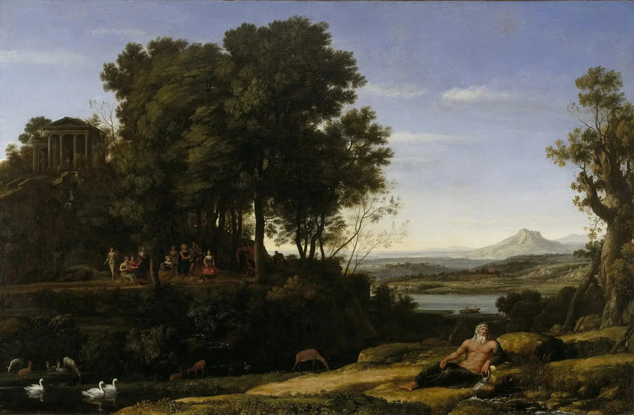 Maisema Apollonin ja muusojen kanssa - Claude Lorrain