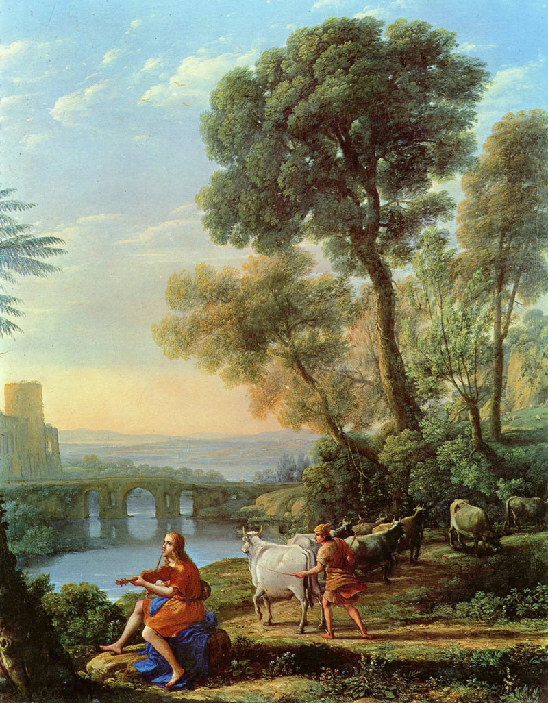 Maisema Apollonin vartioidessa Admetuksen laumoja - Claude Lorrain