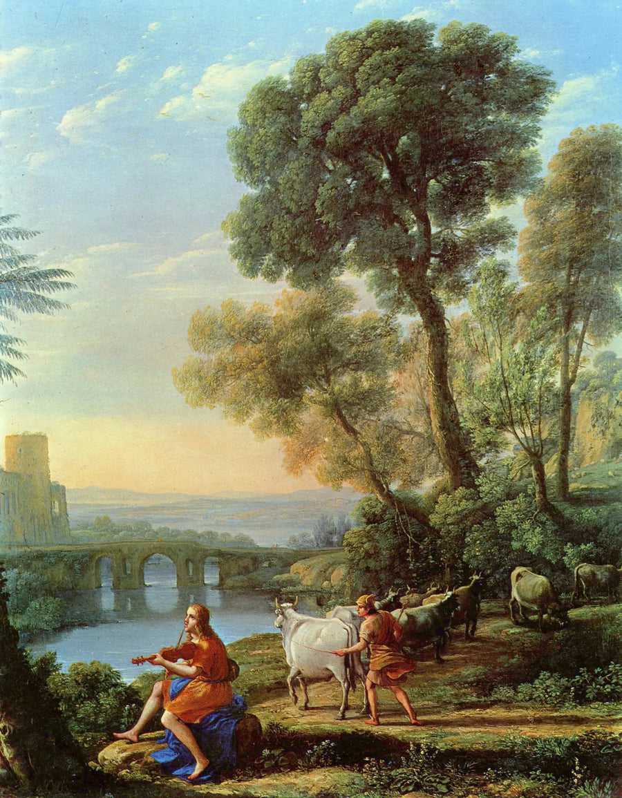 Maisema Apollonin vartioidessa Admetuksen laumoja - Claude Lorrain