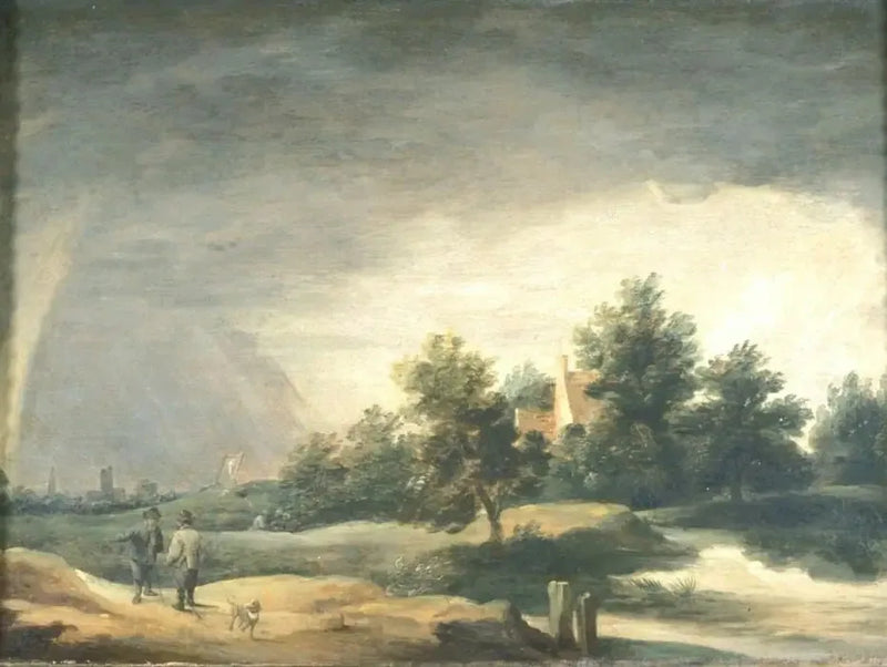 Maisemakuva sateenkaarella - David Teniers nuorempi