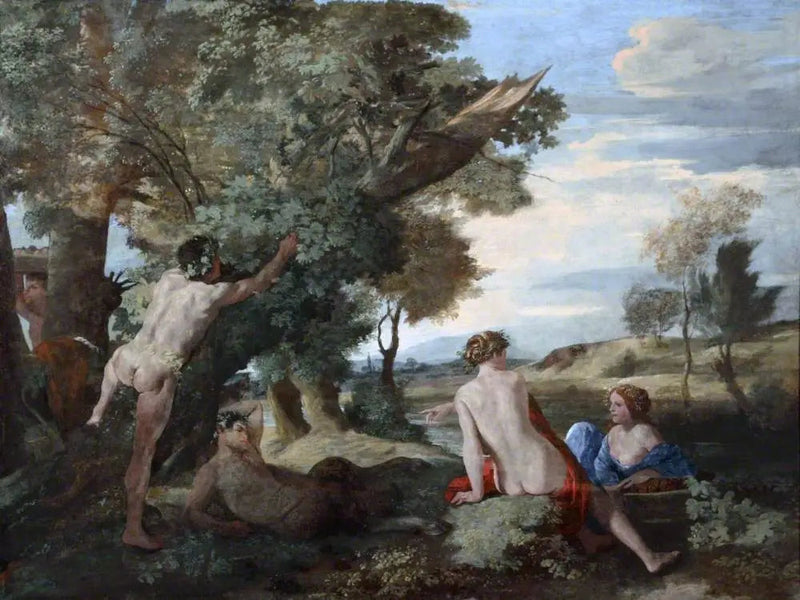 Maisema Bacchuksen ja Ceresin kanssa - Nicolas Poussin