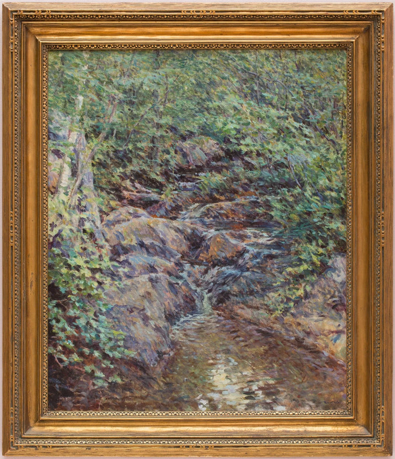 Maisema vesiputouksella - Robert Lewis Reid