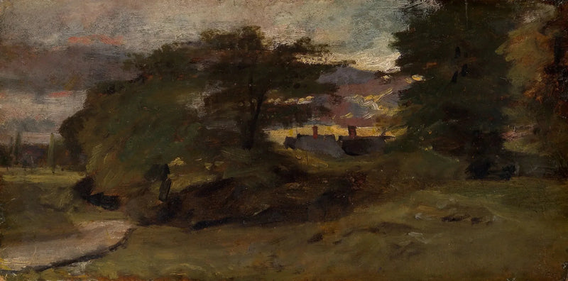 Maisemakuva mökeillä - John Constable