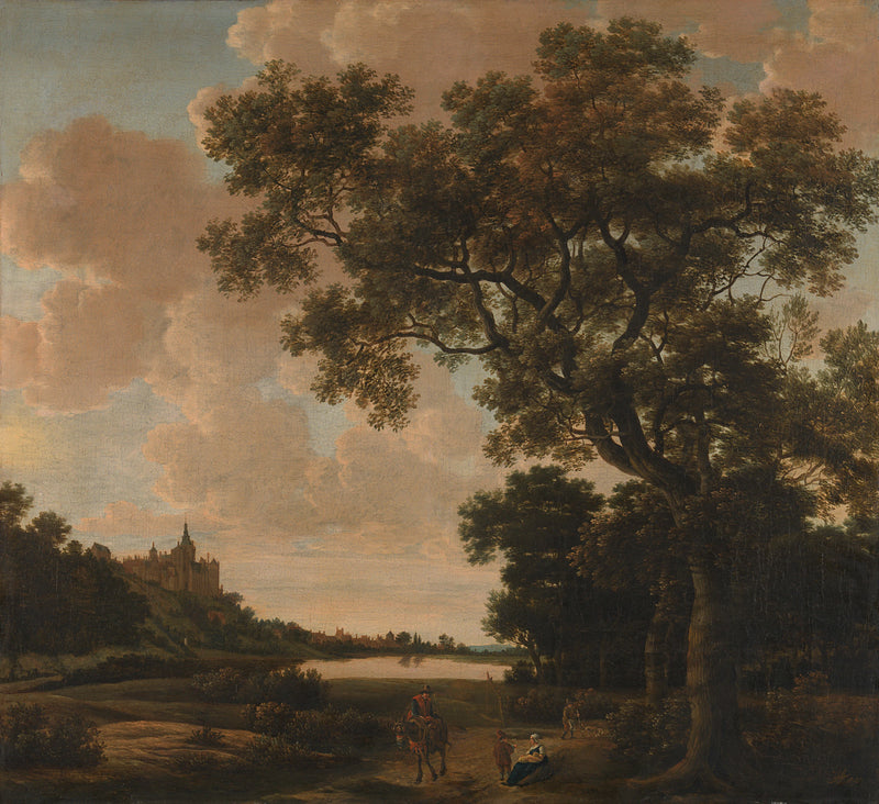 Paysage avec le château des cygnes à Clèves - Joris van der Haagen