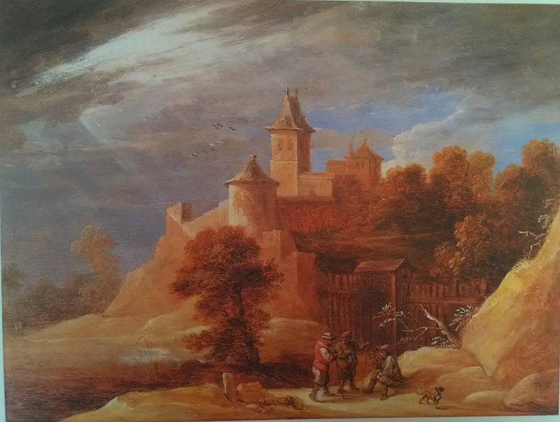 Maisemakuva linnalla - David Teniers nuorempi