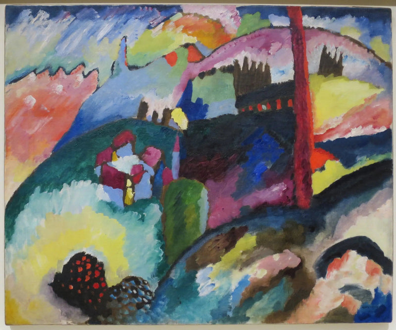Teollisuusmaisema - Vassily Kandinsky