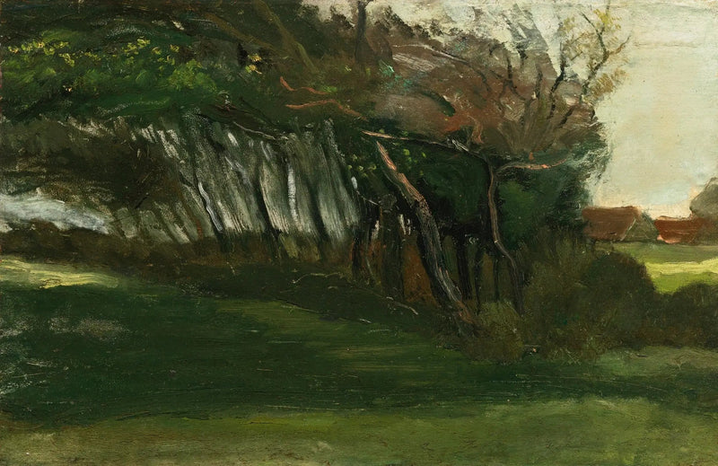 Tuuli puhaltamat puut maisemassa - Vincent van Gogh