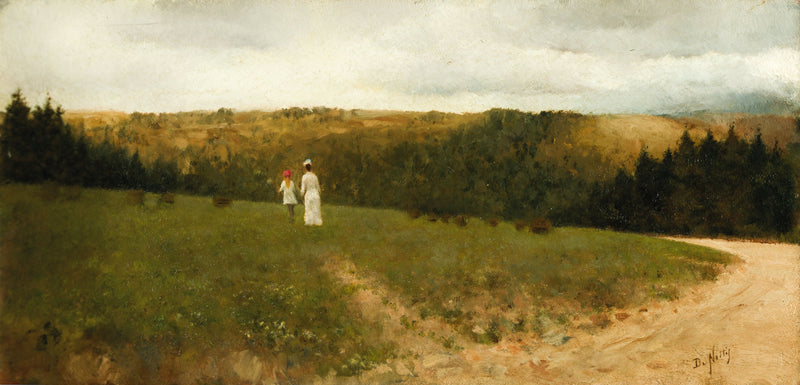 Maisemakuva figuureilla - Giuseppe De Nittis