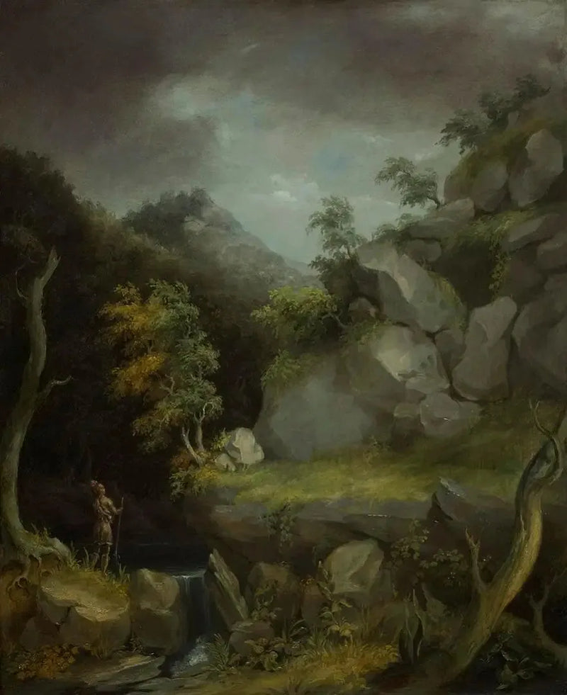 Maisemakuva intiaaneilla - Thomas Cole
