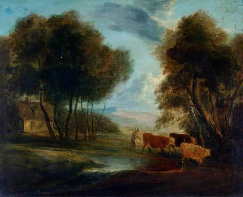 Maisemakuva lehmiä - Thomas Gainsborough