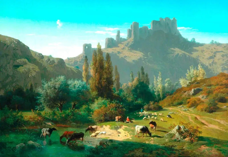 Maisemakuva karjan kanssa - Rosa Bonheur
